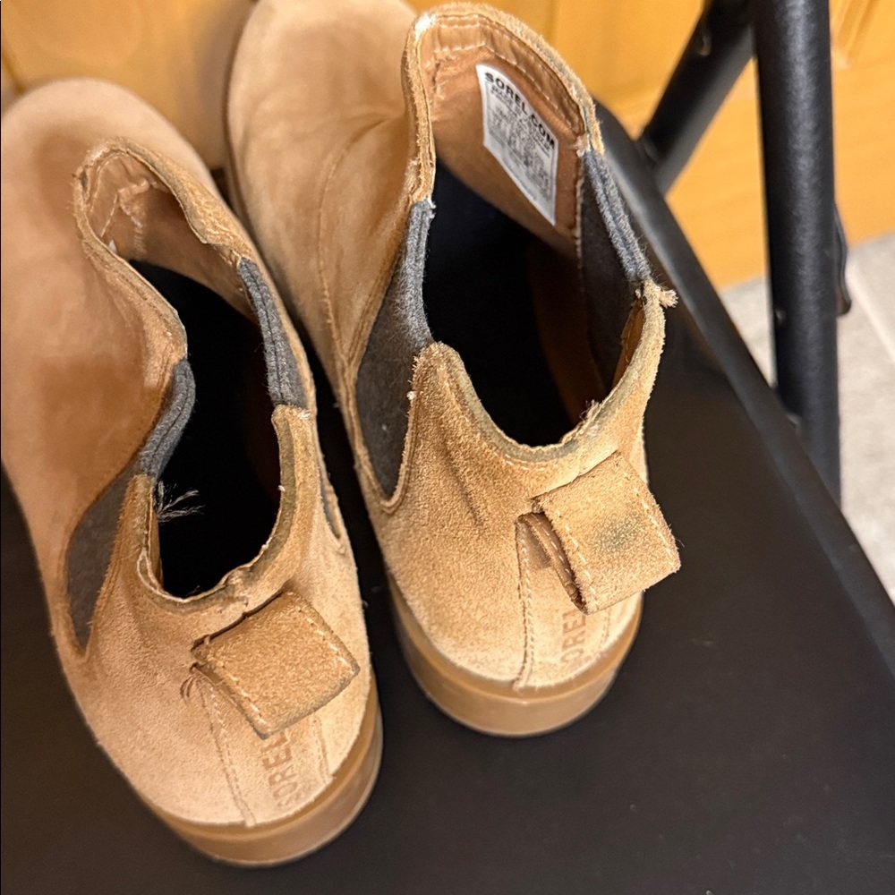 Sorel Tan Suede Ankle Boots - Picture 10 of 12